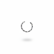 Silver Thin Twisted Ear Cuff