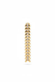 Spiga cristalli oro - frontale