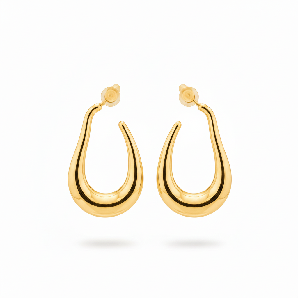 Teardrop chunky oro – coppia
