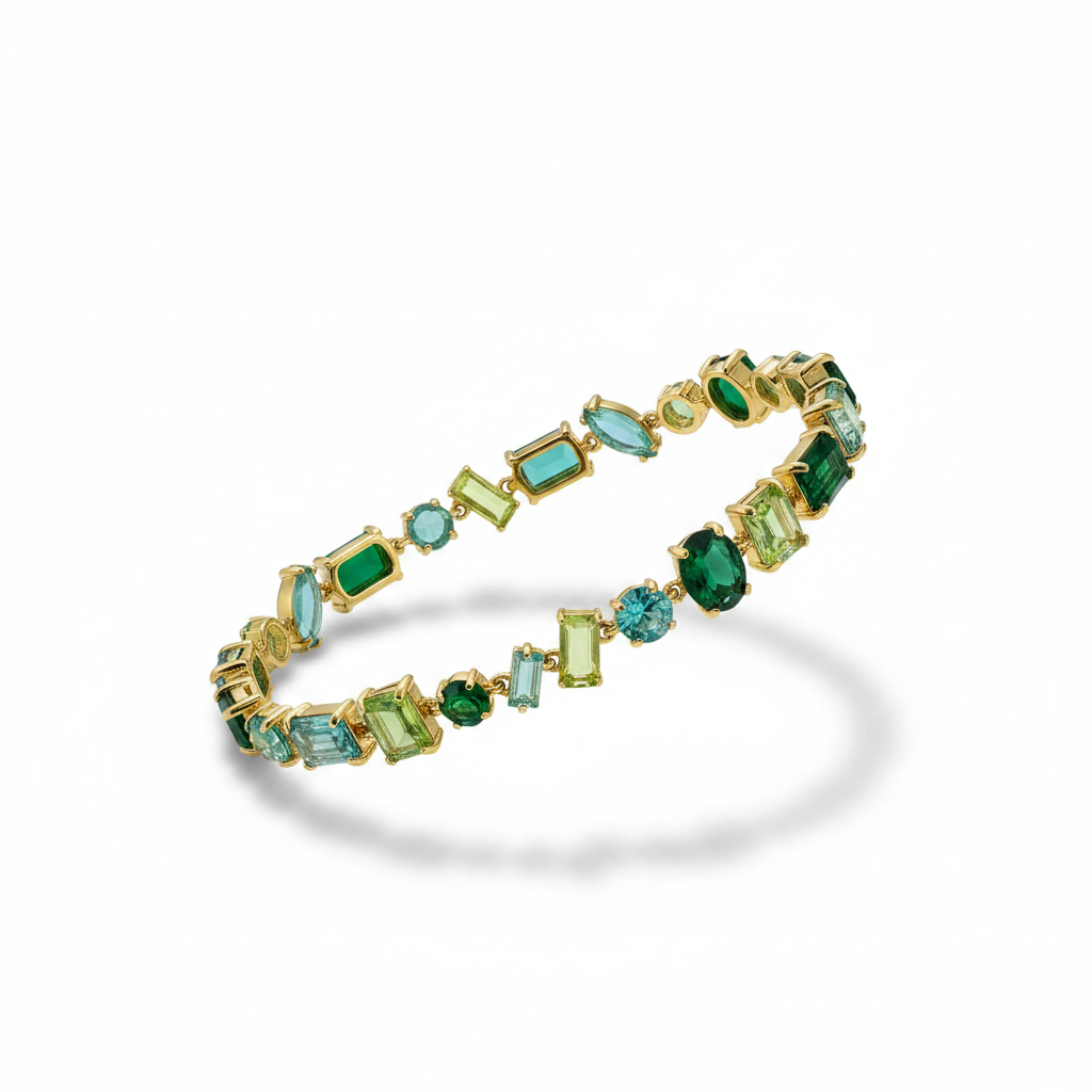 Tennis multi-green - base oro