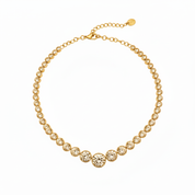 Tennis necklace - oro identica