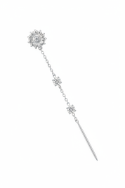 Threader sole diamantini argento