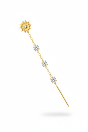 Threader sole diamantini oro