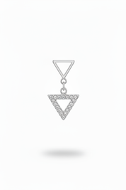 Triangolo argento – superiore vuoto contorno