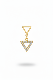 Triangolo oro – superiore vuoto contorno