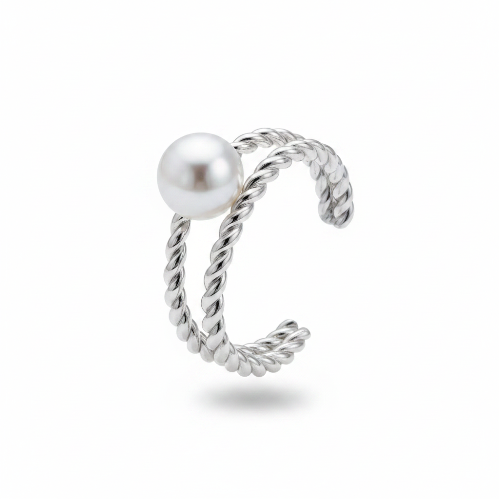 Twisted perla argento