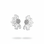 Ventaglio argento bianco perlato – vista singola
